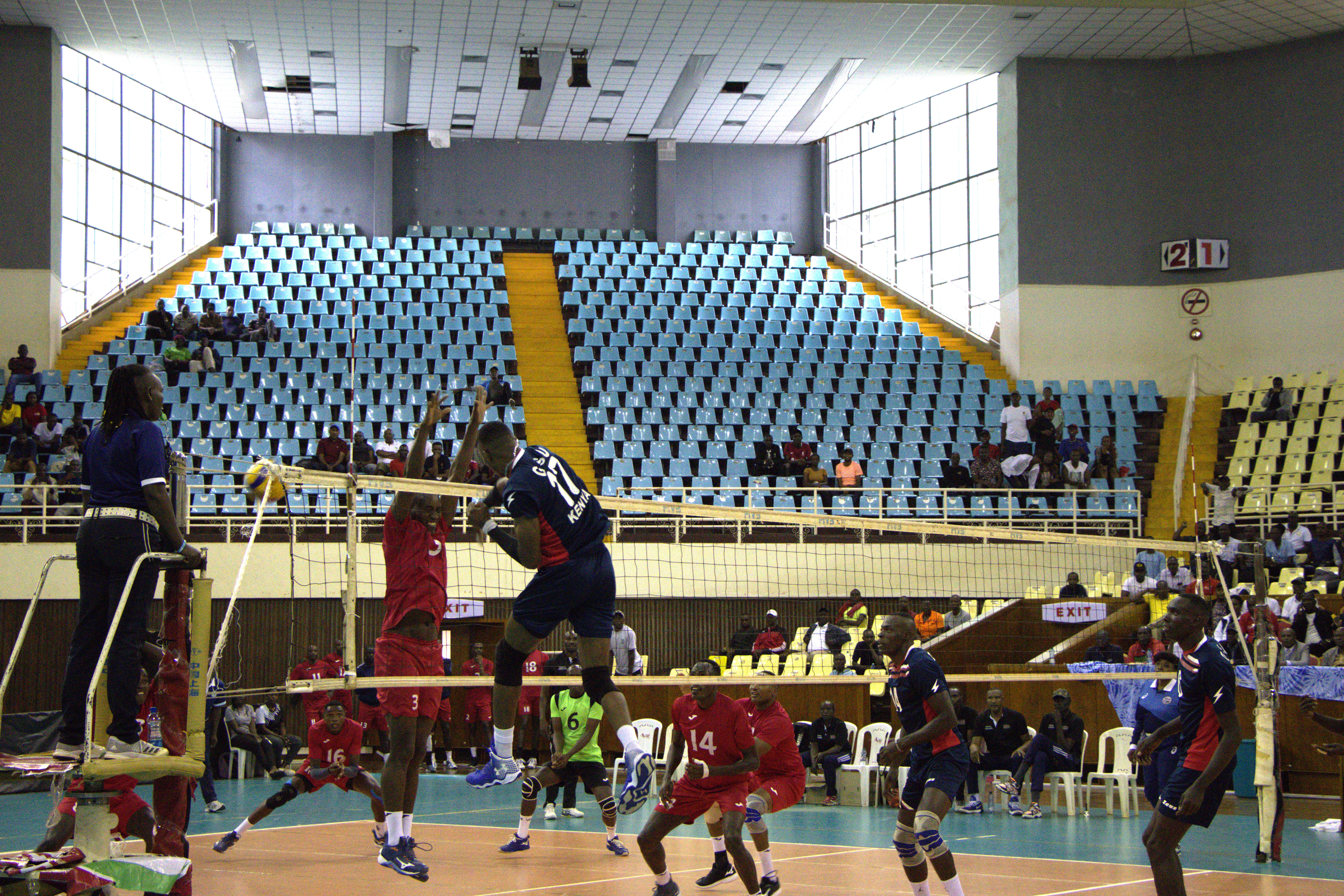 GSU Volleyball team in action.